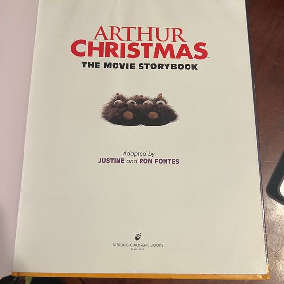 Arthur Christmas The Movie Storybook Kids Book w/ Behind the scenes art Holiday - Picture 5 of 7